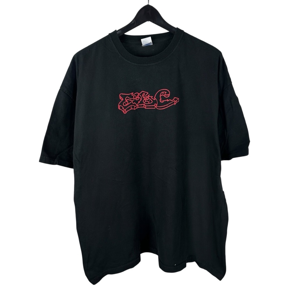 Vintage 90s The Liver Is Evil & Must Be Punished Drinking Bar Shirt Size 2XL - Picture 2 of 8